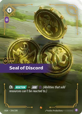 (204/298) Seal of Discord - Origins Foil