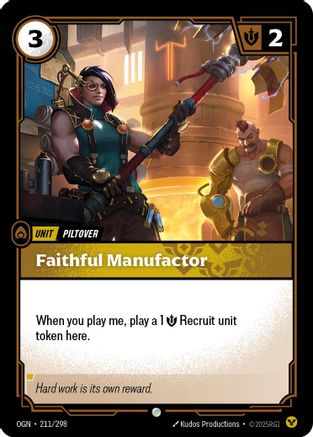 (211/298) Faithful Manufactor - Origins
