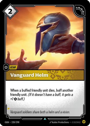(228/298) Vanguard Helm - Origins Foil