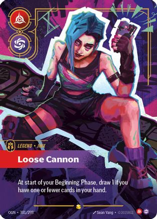 (301/298) Jinx - Loose Cannon (Showcase) - Origins Foil
