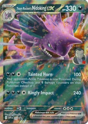 Team Rocket's Nidoking ex (217) - SV Scarlet & Violet Promo Cards Holofoil - Promo