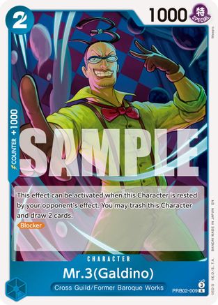 (PRB02-009) Mr.3(Galdino) - Premium Booster -The Best- Vol. 2 Foil
