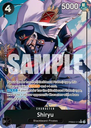 (PRB02-015) Shiryu (Alternate Art) - Premium Booster -The Best- Vol. 2 Foil