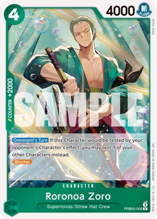 (PRB02-006) Roronoa Zoro - Premium Booster -The Best- Vol. 2 Foil