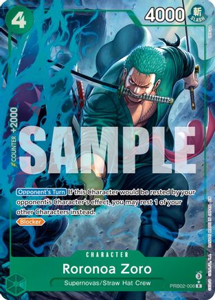 (PRB02-006) Roronoa Zoro (Alternate Art) - Premium Booster -The Best- Vol. 2 Foil