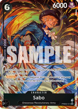 (PRB02-014) Sabo (Alternate Art) - Premium Booster -The Best- Vol. 2 Foil