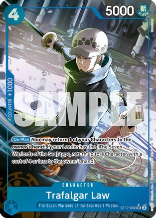 (ST17-002) Trafalgar Law - ST17-002 (Alternate Art) - Premium Booster -The Best- Vol. 2 Foil