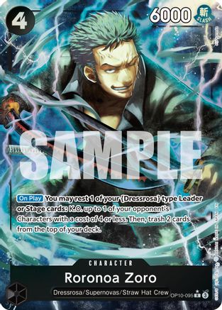 (OP10-095) Roronoa Zoro - OP10-095 (Alternate Art) - Premium Booster -The Best- Vol. 2 Foil