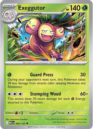 Exeggutor (5/132) - ME01 Mega Evolution Reverse Holofoil - Uncommon