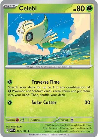 Celebi (12/132) - ME01 Mega Evolution - Uncommon