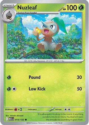 Nuzleaf (14/132) - ME01 Mega Evolution - Common