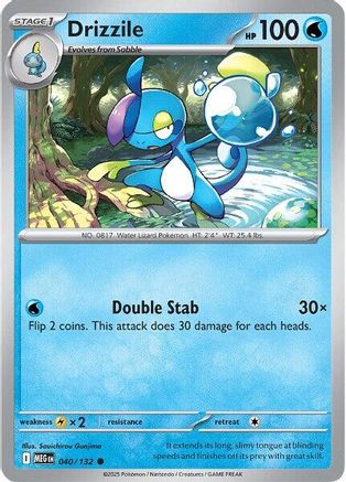 Drizzile (40) - ME01 Mega Evolution Reverse Holofoil - Common