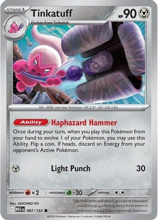 Tinkatuff (97/132) - ME01 Mega Evolution Reverse Holofoil - Common