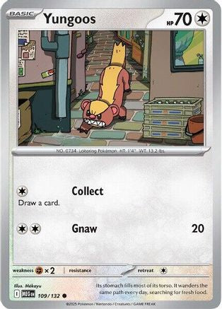 Yungoos (109/132) - ME01 Mega Evolution Reverse Holofoil - Common