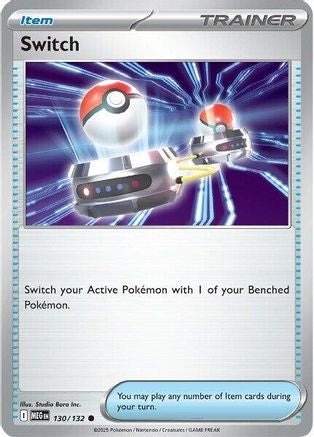 Switch (130/132) - ME01 Mega Evolution Reverse Holofoil - Common