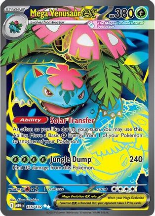Mega Venusaur ex (155/132) - ME01 Mega Evolution Holofoil - Ultra Rare