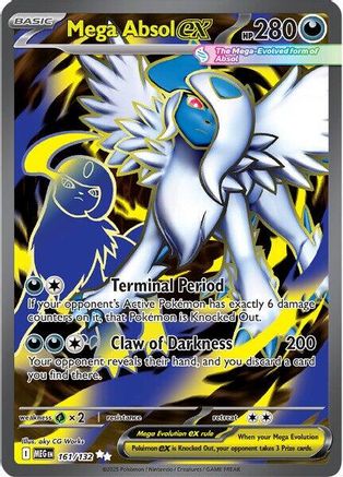 Mega Absol ex (161/132) - ME01 Mega Evolution Holofoil - Ultra Rare