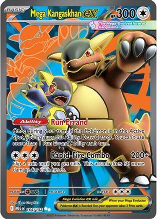 Mega Kangaskhan ex (164/132) - ME01 Mega Evolution Holofoil - Ultra Rare
