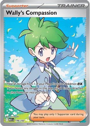 Wally's Compassion (176/132) - ME01 Mega Evolution Holofoil - Ultra Rare