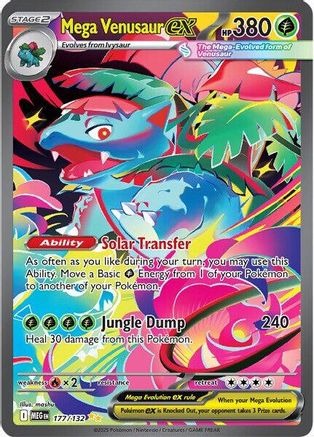Mega Venusaur ex (177/132) - ME01 Mega Evolution Holofoil - Special Illustration Rare