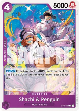 (ST10-008) Shachi & Penguin (Tournament Pack 2025 Vol. 4) - One Piece Promotion Cards Normal