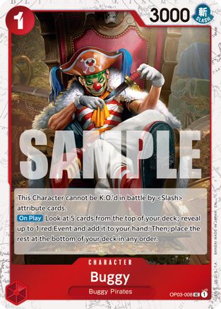 (OP03-008) Buggy - OP03-008 (Pirate Foil) - Premium Booster -The Best- Vol. 2 Foil