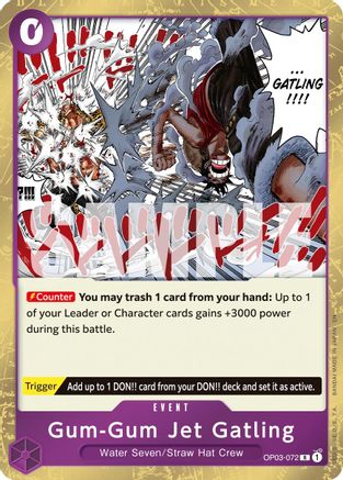 (OP03-072) Gum-Gum Jet Gatling (Reprint) - Premium Booster -The Best- Vol. 2 - Foil