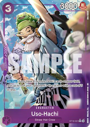 (ST18-001) Uso-Hachi (Alternate Art) - Premium Booster -The Best- Vol. 2 Foil