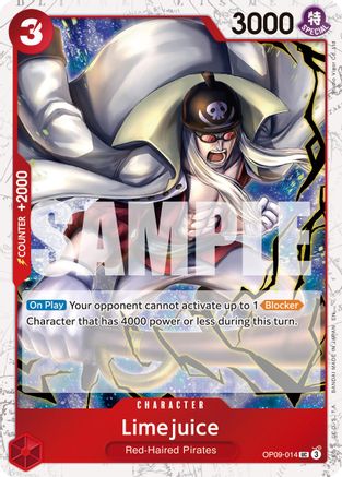 (OP09-014) Limejuice (Pirate Foil) - Premium Booster -The Best- Vol. 2 Foil