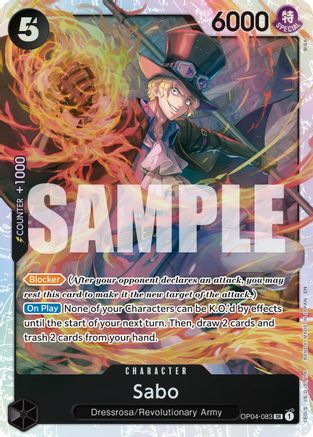 (OP04-083) Sabo - OP04-083 (Reprint) - Premium Booster -The Best- Vol. 2 - Foil