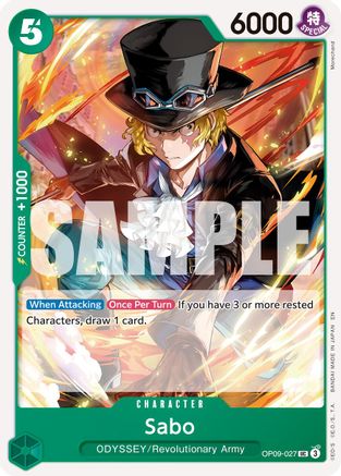 (OP09-027) Sabo - OP09-027 (Reprint) - Premium Booster -The Best- Vol. 2 - Normal