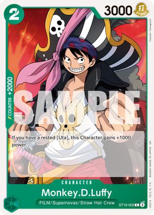 (ST16-005) Monkey.D.Luffy - ST16-005 (Reprint) - Premium Booster -The Best- Vol. 2 - Normal