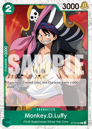 (ST16-005) Monkey.D.Luffy - ST16-005 (Pirate Foil) - Premium Booster -The Best- Vol. 2 Foil