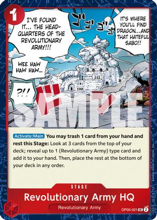 (OP05-021) Revolutionary Army HQ (Pirate Foil) - Premium Booster -The Best- Vol. 2 Foil