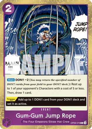 (OP09-079) Gum-Gum Jump Rope (Pirate Foil) - Premium Booster -The Best- Vol. 2 Foil