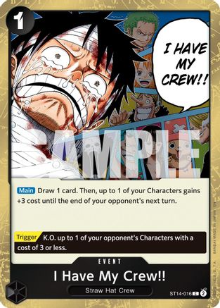 (ST14-016) I Have My Crew!! (Pirate Foil) - Premium Booster -The Best- Vol. 2 Foil