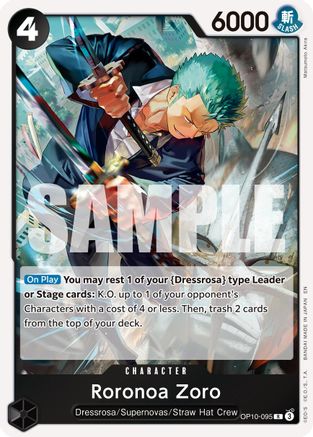 (OP10-095) Roronoa Zoro - OP10-095 (Reprint) - Premium Booster -The Best- Vol. 2 - Foil