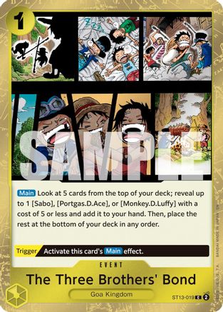 (ST13-019) The Three Brothers' Bond (Pirate Foil) - Premium Booster -The Best- Vol. 2 Foil