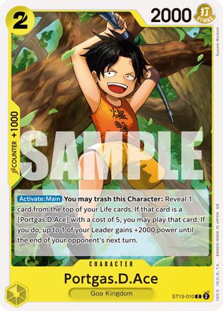 (ST13-010) Portgas.D.Ace - ST13-010 (Reprint) - Premium Booster -The Best- Vol. 2 Normal