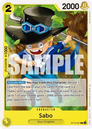 (ST13-007) Sabo - ST13-007 (Reprint) - Premium Booster -The Best- Vol. 2 Normal