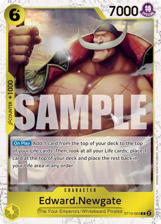 (ST13-004) Edward.Newgate - ST13-004 (Pirate Foil) - Premium Booster -The Best- Vol. 2 Foil