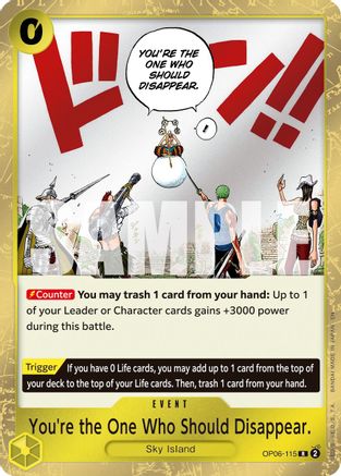 (OP06-115) You're the One Who Should Disappear (Reprint) - Premium Booster -The Best- Vol. 2 - Foil