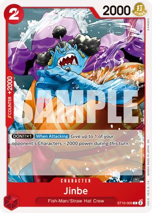 (ST10-005) Jinbe - ST10-005 (Reprint) - Premium Booster -The Best- Vol. 2 Normal