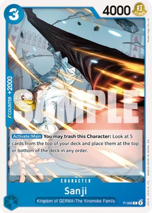 (P-068) Sanji - (Reprint) - Premium Booster -The Best- Vol. 2 - Normal