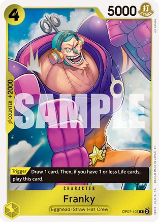 (OP07-107) Franky - OP07-107 (Reprint) - Premium Booster -The Best- Vol. 2 - Foil