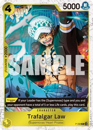 (P-088) Trafalgar Law - P-088 (Pirate Foil) - Premium Booster -The Best- Vol. 2 Foil