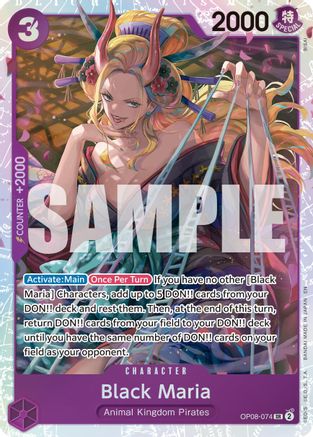 (OP08-074) Black Maria (Reprint) - Premium Booster -The Best- Vol. 2 - Foil