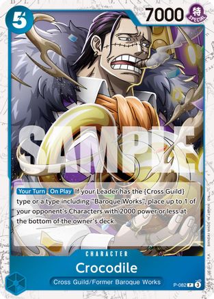 (P-082) Crocodile - P-082 (Pirate Foil) - Premium Booster -The Best- Vol. 2 Foil
