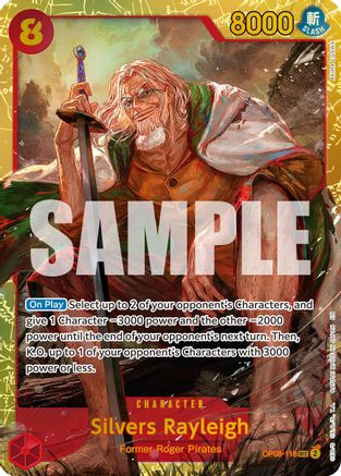 (OP08-118) Silvers Rayleigh - OP08-118 (Reprint) - Premium Booster -The Best- Vol. 2 - Foil