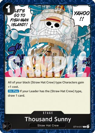(ST14-017) Thousand Sunny (Pirate Foil) - Premium Booster -The Best- Vol. 2 Foil